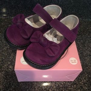 Jack & Lily purple velvet Mary Jane